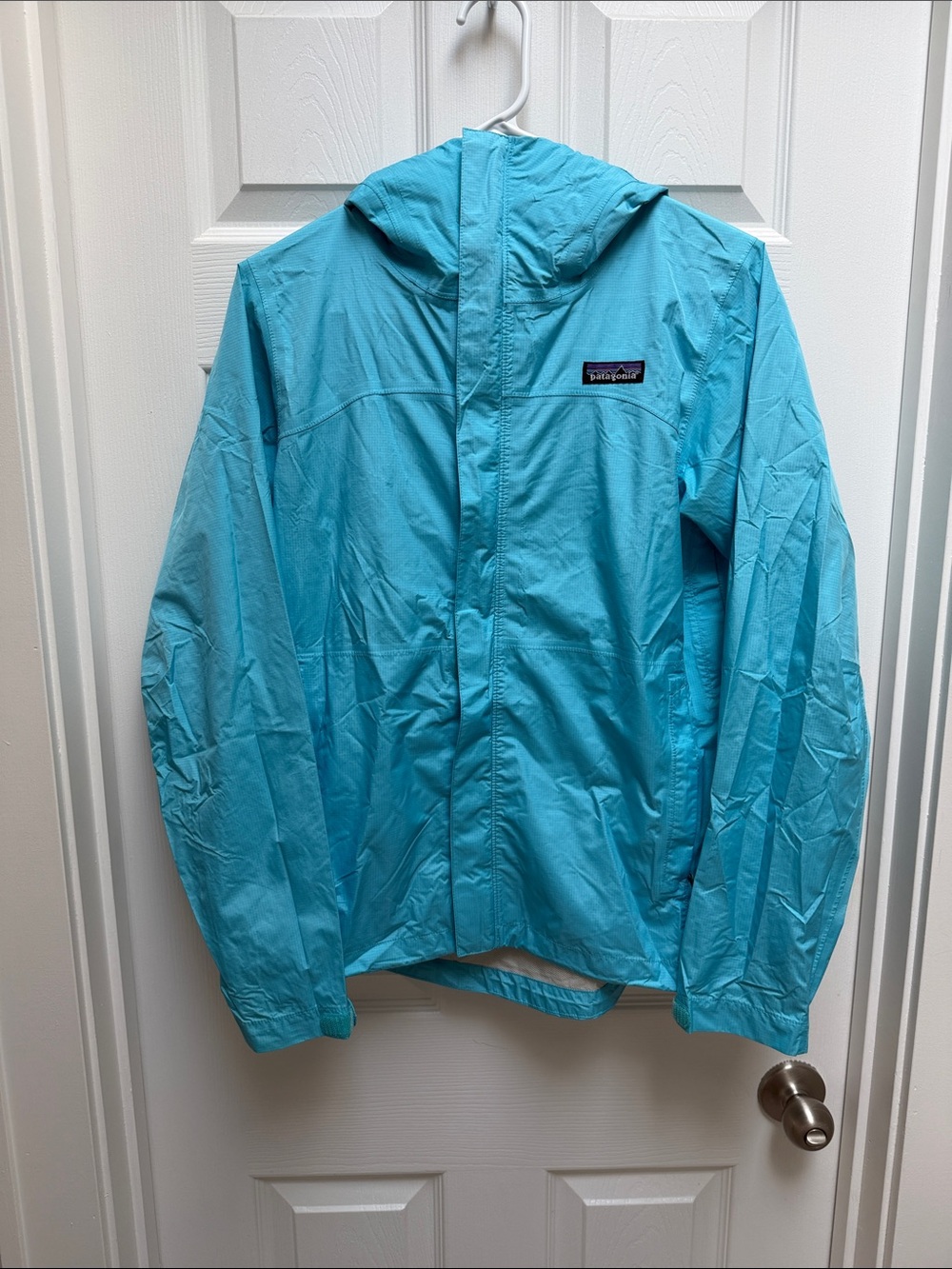 Patagonia H2No Torrentshell Rain Jacket Women’s Small Turquoise Blue